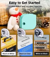Impresora de Etiquetas de Transferencia Térmica Phomemo Ribbon P12 y P12 Pro, Mini Impresora de Bolsillo para Etiquetas Adhesivas, para Regalos y Organización del Hogar