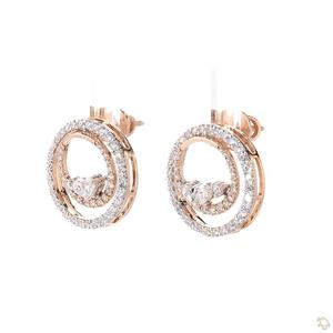 Impresionantes Pendientes de Diamantes de Oro para Mujer, Brillo Clásico y Elegante, Joyería Fina, Regalo para Bodas y Fiestas - Product Image 3
