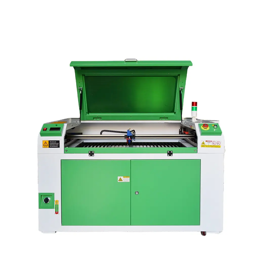 9060 100w stone 9060 130watt Ruida control Chiller laser engraving machine marble