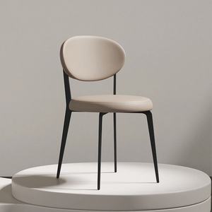 Muebles para el hogar Diseño moderno Patas metálicas más baratas Comedor de cuero 6 sillas - Product Image 5