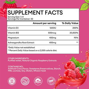 Suplemento de Magnesio Glicinato Líquido Oral para Adultos Más Vendido, Impulso Natural para la Energía y el Apoyo del Sistema Inmunitario - Product Image 3