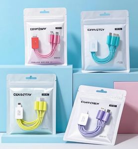 Sac d'emballage en plastique polyéthylène refermable imprimé sur mesure pour câble de charge USB, sac d'emballage pour chargeur en mylar pour utilisation en supermarché - Product Image 3