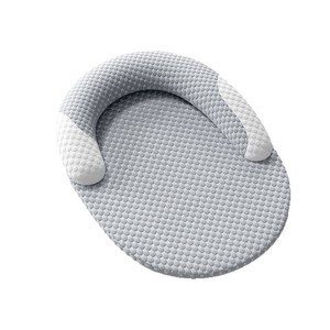 Ice Bean Dog Bed Oval Gray <b>Cooling</b> Mat Removable Washable Pet Bed For Dog Four Seasons Use - Product Image 1