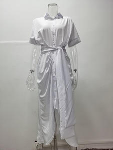 2022 Faldas Robe Chemise Women Long Shirt Dress allentato Wrap Party Office Lady camicie lunghe Plus Size abito <span class=keywords><strong>elegante</strong></span> - Product Image 6