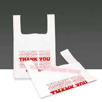 Großhandel Custom Logo PE Reiß verschluss taschen mit "Danke" für den Supermarkt Verwendung für Kleidung Verpackung mit Ventil Dichtung griff