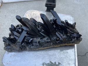 Bán buôn tự nhiên trắng rõ ràng tinh thể thạch anh cụm lớn Smoky Citrine cụm chữa bệnh nguyên đá thạch anh đá điểm để bán - Product Image 4