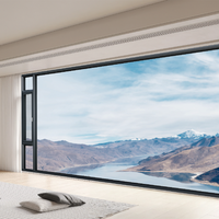 Ventana Abatible Moderna de Aleación de Aluminio con Rotura de Puente Térmico, Doble Acristalamiento Templado, Aislamiento Acústico y Certificación Energy Star