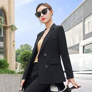 2023 trajes formales de negocios <span class=keywords><strong>para</strong></span> <span class=keywords><strong>mujer</strong></span>, conjunto de trajes de oficina de moda con doble botonadura de alta calidad <span class=keywords><strong>para</strong></span> <span class=keywords><strong>mujer</strong></span>, Blazer ajustado informal <span class=keywords><strong>para</strong></span> <span class=keywords><strong>mujer</strong></span> - Product Image 5