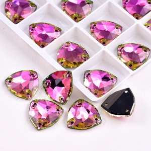 Oleeya Factory <b>Hot</b> Sale 5A Bevel Rhinestone Top Quality All Size Vitrail Rose Glass Crystal Sew on Rhinestone for Clothing - Product Image 4