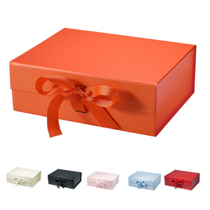 Custom Logo piatto di lusso confezione Extra Large nera opaca pieghevole magnetica scatola <span class=keywords><strong>regalo</strong></span> nastro rosa confezione piatta di lusso <span class=keywords><strong>per</strong></span> i regali - Product Image 2