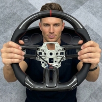 Volant sport en fibre de carbone Mustang pour les modèles Dark Horse EcoBoost GT 2018-2023, volant en fibre de carbone et Alcantara