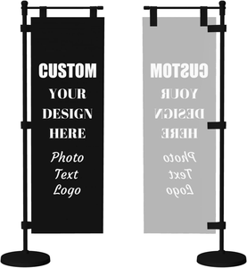 Nueva Bandera Publicitaria Noboli de Poliéster con Impresión Digital y Diseño Personalizado - Product Image 1