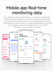 Bracelet intelligent B6 pour femme, montre connectée de sport et de fitness à écran IPS, suivi du sommeil et de la pression artérielle pour la santé - Product Image 5