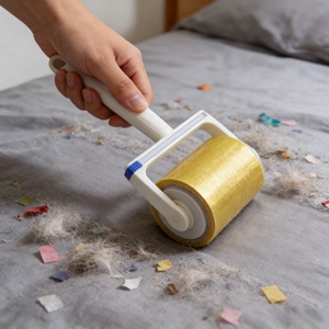 Rouleau Adhésif Anti-<span class=keywords><strong>Poils</strong></span> pour Vêtements - Rouleau de Remplacement à Déchirer avec Brosse Capteuse de <span class=keywords><strong>Poils</strong></span> - Produits de Toilettage pour <span class=keywords><strong>Animaux</strong></span> - Product Image 2