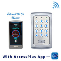 DK-2835 (P2) Teclado de Control de Acceso Inalámbrico Autónomo con Aplicación Móvil Tuya Wi-Fi, Código y Smartphone, IP-65 Impermeable, Aleación de Zinc