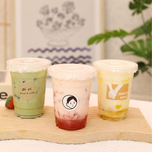 Gobelet jetable transparent à paroi simple en PET personnalisé de 360 ml, 400 ml, 500 ml, certifié CE pour le thé au lait, le café, le jus, les fruits, les boissons froides - Product Image 4