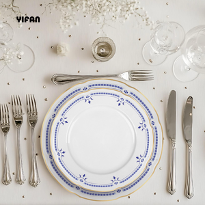 Wholesale Wedding Charger Plates Plates Sets Dinnerware Ceramic Dishes Porcelain Dinner Sets - Product Image 3