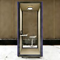 Cabine insonorisée mobile, cabine téléphonique, pod acoustique, pod de confidentialité pour réunion, pod d'enregistrement, pod de travail de bureau