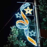 Panneaux lumineux LED extérieurs personnalisables multicolores étanches IP65, motif ruban, pour poteaux, idéaux pour les maisons de vacances et l'usage commercial