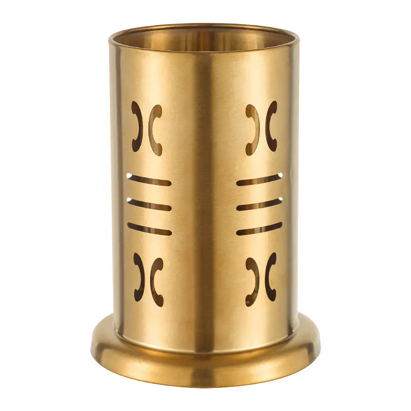 Bacchette d'oro in acciaio inox di alta qualità portaoggetti bacchette porta posate da cucina forchetta porta coltelli