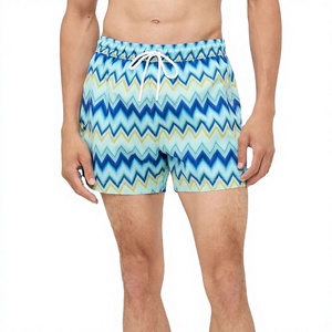 Beachwear Board Shorts & Swim <b>Trunks</b> Solid Casual Mid Waist 100% Polyester Mesh Quick Dry Summer Swimwear Drawstring Closure - Product Image 1