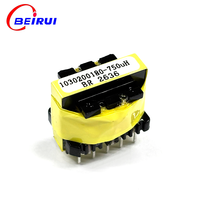Transformateur de puissance à haute fréquence BEIRUI personnalisé 750uH pour SMPS, transformateur d'isolement à noyau de ferrite PQ3225, montage en surface