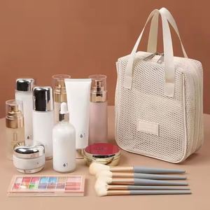 Large Capacity Mesh <b>Storage</b> Bag Cosmetic Bag Lipstick Key Coin Purse Handbags Travel Transparent Pouch <b>Makeup</b> Bag - Product Image 4