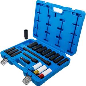 BGS <b>Impact</b> <b>Socket</b> and Protective <b>Impact</b> <b>Socket</b> Set Hexagon 12.5 mm (1/2") Drive 10 - 24 mm 18 pcs. - Product Image 3