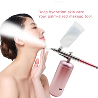 Prix promotionnel Vaporisateur à oxygène Jet Facial Steamer Ion Nano Spray Gun Airbrush Face Steam Air Brush Machine