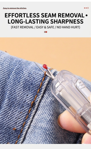 Herramienta 2 <span class=keywords><strong>en</strong></span> 1 para Enhebrar Agujas y Desgarrar Costuras, Desgarrador de Costuras Doméstico para Ropa, Costura a Mano y Manualidades DIY - Product Image 3