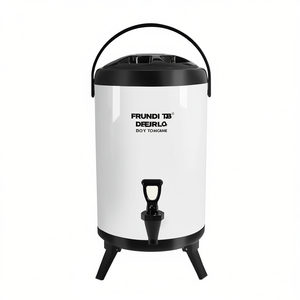 Frundi Tb <b>Drink</b> <b>Dispenser</b> 10L Stainless Steel Insulated Faucet Commercial Grade White - Product Image 1