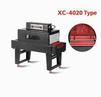 Machine d'emballage sous film rétractable à plateforme haute XICANG XC-4020, convoyeur à chaîne, tunnel de rétraction thermique automatique 6,6 kW pour l'alimentation et les boissons