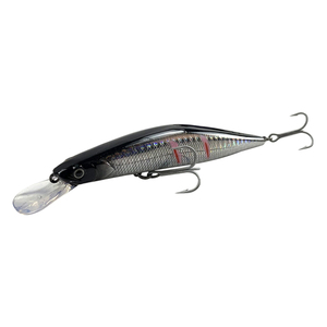 Señuelos de Pesca Duros, Minnow Hundido, Ojos de Pez 3D, Cebo Negro, Material ABS Japonés, para Pesca en Agua Salada, Modelo Menace de Fábrica - Product Image 1