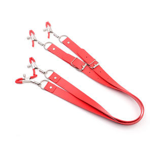 Giocattoli BDSM metallo capezzolo pinze lunga cintura in pelle sesso Bondage ingranaggio Juguetes Sexuales Para Mujeres manetta tipo SM prodotti - Product Image 5