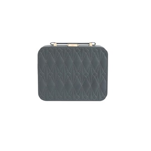 Large Capacity 2-Layer Stackable Travel Jewelry <b>Box</b> with Adjustable Dividers and Handle Designed for Organizing in Style - Product Image 1