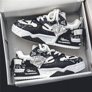 Zapatos para hombre, versátiles, originales, casuales, planos, con suela deportiva gruesa, tipo zapatillas. - Product Image 2