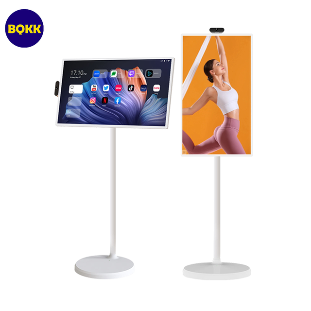 24 27 32 Inch Portable Smart TV Android Touchscreen Monitor Floor Stand Wireless Mobile TV Ideal for Camping and Home
