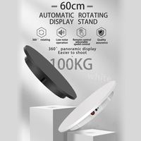 Table tournante professionnelle affichage de plateau tournant électrique 60cm photographie 360 degrés plateau tournant télécommande présentoir