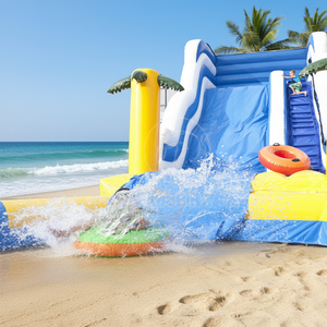 Toboggan aquatique <span class=keywords><strong>gonflable</strong></span> CE Sea Wave, directement de l'usine chinoise, <span class=keywords><strong>jeux</strong></span> de parc aquatique gonflables pour adolescents, pour centres de divertissement - Product Image 3