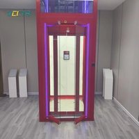 Porte battante à double ouverture de conception moderne pour ascenseurs de villas résidentielles, marque Vectr, en métal, garantie 1 an, état neuf
