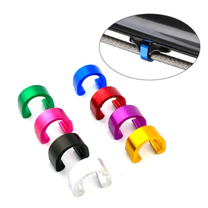 Clip de câble en forme de U pour vélo, en alliage d'aluminium, support de tuyau de frein et de dérailleur, multicolore, pour fixation de câble de dérailleur - Product Image 1