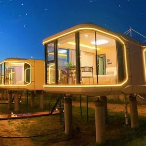 Casa Modular de 20 pies con Contenedor Desmontable y Transpirable, Diseño de Villa Moderna, Iluminación LED Ambiental, Sistema de Control por Voz - Product Image 4