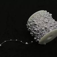 Guirlande de perles en plastique moderne à haute brillance, mélange de perles, élégante, pour décoration d'arche de mariage, réutilisable et durable, directement de l'usine