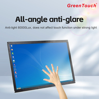 Écran tactile USB HID IR étanche avec lunette en plastique 10 points 19 pouces