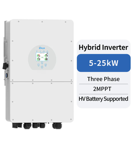 อินเวอร์เตอร์สามเฟสแรงดันสูง 5kw 8kw 10kw 12kw 15kW 20kw 25kw <span class=keywords><strong>2</strong></span> MPPT ระบบสำรองไฟแบบออฟกริด ไฮบริดอินเวอร์เตอร์ - Product Image 1