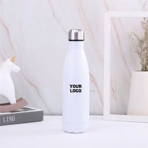 Regalo Promocional Empresarial, Botella Deportiva de Acero Inoxidable de 500 ml con Impresión y Logotipo Personalizado - Product Image 1