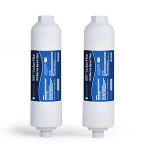 2 Pezzi Cartuccia Filtro RV in Ceramica e Carbonio 10 Pollici, Attivazione a Batteria, 0,5 Micron, Uso Alberghiero, 100 GPD, Misura Standard - Product Image 3