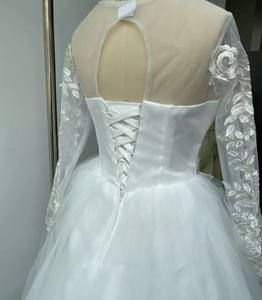 <span class=keywords><strong>Vestidos</strong></span> de Novia de Encaje Económicos al Por Mayor de Verano <span class=keywords><strong>2022</strong></span> para Mujer <span class=keywords><strong>Vestidos</strong></span> de <span class=keywords><strong>Boda</strong></span> Clásicos para Novia - Product Image 6