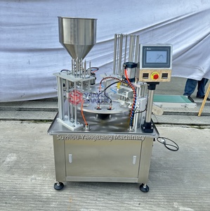 Machine de remplissage et de scellage entièrement automatique pour yaourt, crème glacée, liquides, gelée et <span class=keywords><strong>eau</strong></span>, avec plateau tournant et piston pour gobelets <span class=keywords><strong>en</strong></span> plastique - Product Image 2