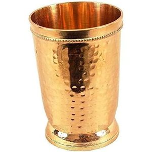 PARIJAT HANDICRAFT Tasse Julep à la menthe en verre en laiton pur martelé à la main pour Moscou Mule Mugs Drink Cup - Product Image 3